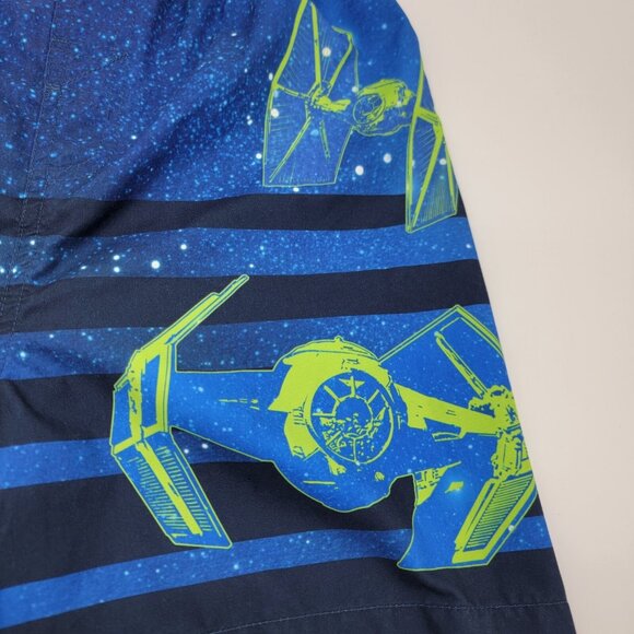 Star Wars The Last Jedi Boys Swim Trunks Board Shorts‎ 12 Yrs Star Fighter EUC - Picture 2 of 8